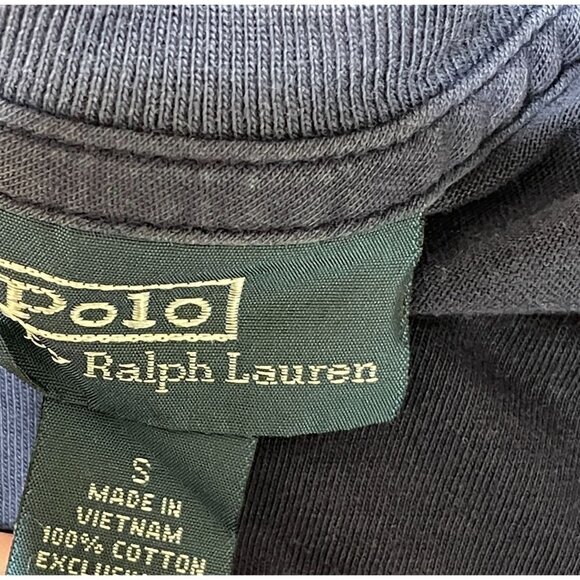 2 Polo Ralph Lauren Men's Short Sleeve T-Shirts Salmon Pink Navy Blue Size S - Picture 3 of 8